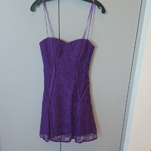 Aidan Mattox Vibrant Purple Evening Dress